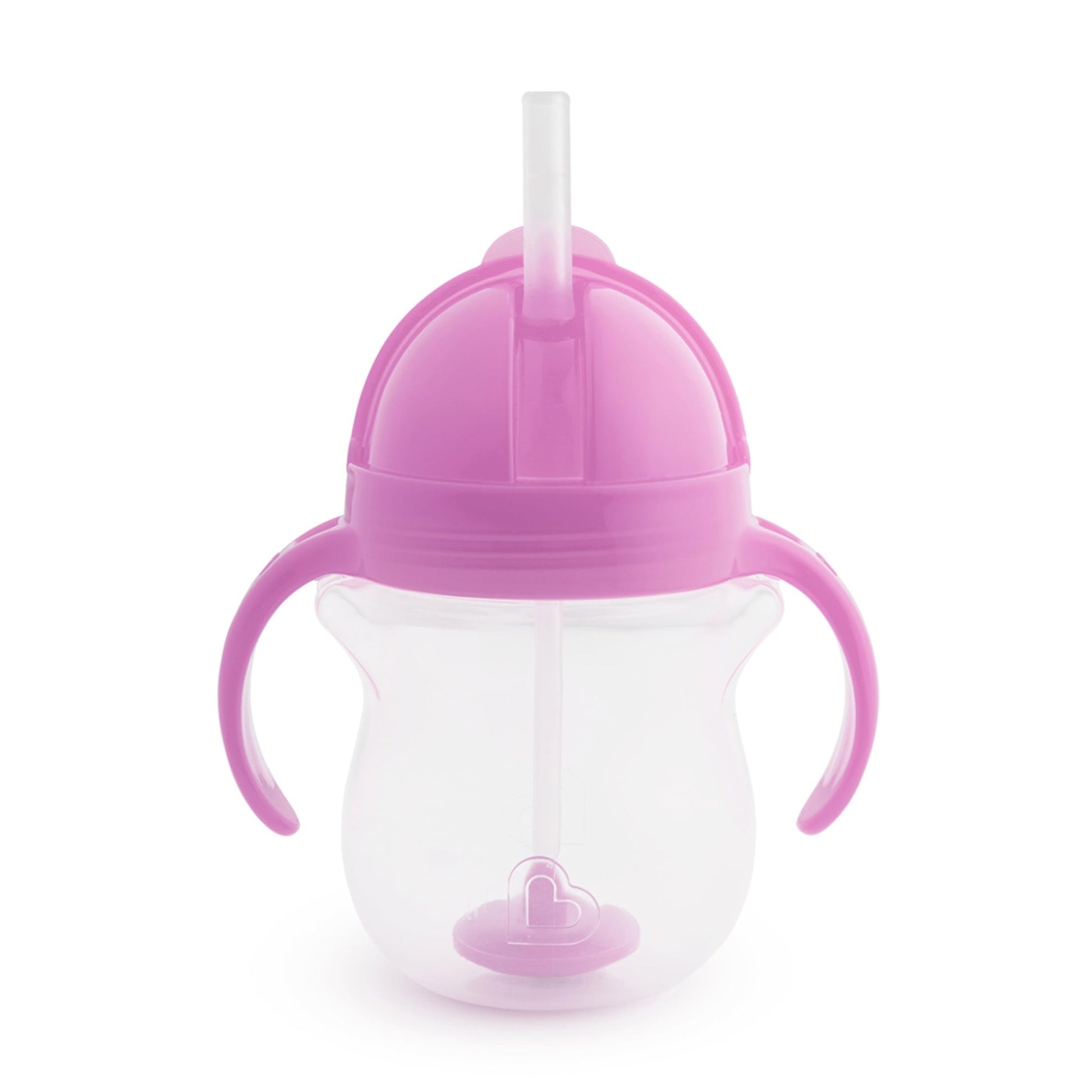 Munchkin Any Angle Sippy Cups for Toddlers, Spill Proof Weighted Straw Cup with Transition Handles for Babies 6 Months and Up, 2 Pack, Blue/Green - 7DAY'S