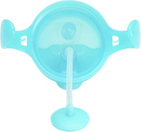 Munchkin Any Angle Sippy Cups for Toddlers, Spill Proof Weighted Straw Cup with Transition Handles for Babies 6 Months and Up, 2 Pack, Blue/Green - 7DAY'S