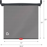 Munchkin Brica Sun Safety Car Window Shade with Heat Alert, Helps Block UVA/UVB Rays, 2 Pack, Black - 7DAY'S