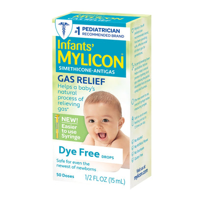 MYLICON Infants Gas Relief Drops for Infants and Babies, Dye Free Formula, 1 Fluid Ounce - 7DAY'S