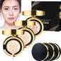 MZV Concealer Cushion Cream,Water Bead Tricolor Latte Concealer Cushion,MZV Water Bead Tricolor Latte Concealer Cushion,Moisturizing Essence Foundation (Natural Whit - 3PCS) - 7DAY'S