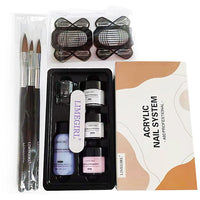 Nail Acrylic Powder and Liquid Monomer Nails Art Decoration For Manicure Set Kit Crystal Nail Glitter 3D Nail Tips Carving Tools - 7DAY'S
