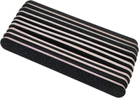 Nail File 10 PCS Professional Double Sided 100/180 Grit Nail Files Emery Board Black Manicure Pedicure Tool and Nail Buffering Files - 7DAY'S