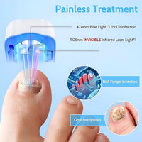 Nail Fungus Laser Treatment LED Light Device Effective Rechargeable Nail Fungus Remover Nail Fungus Cleaning Laser Device Repair Damaged Discolored Thick Fingernails - 7DAY'S