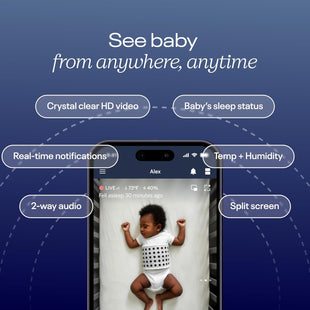 Nanit Pro Baby Sleep Monitoring System - Newborn Baby Essential Bundles Track Infant Sleep and Breathing Motion, 2 - Way Audio, Sound & Motion Alerts, Night Vision - 7DAY'S