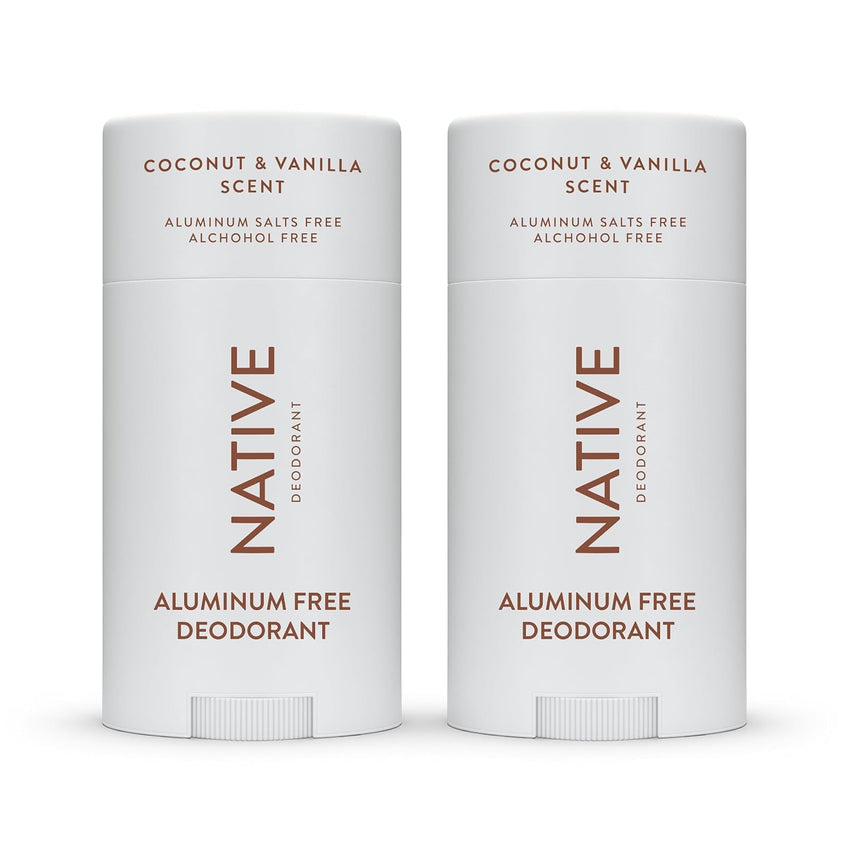 Native Deodorant Contains Naturally Derived Ingredients, 72 Hour Odor Control | Deodorant for Women and Men, Aluminum Free with Baking Soda, Coconut Oil and Shea Butter | Coconut & Vanilla - 7DAY'S