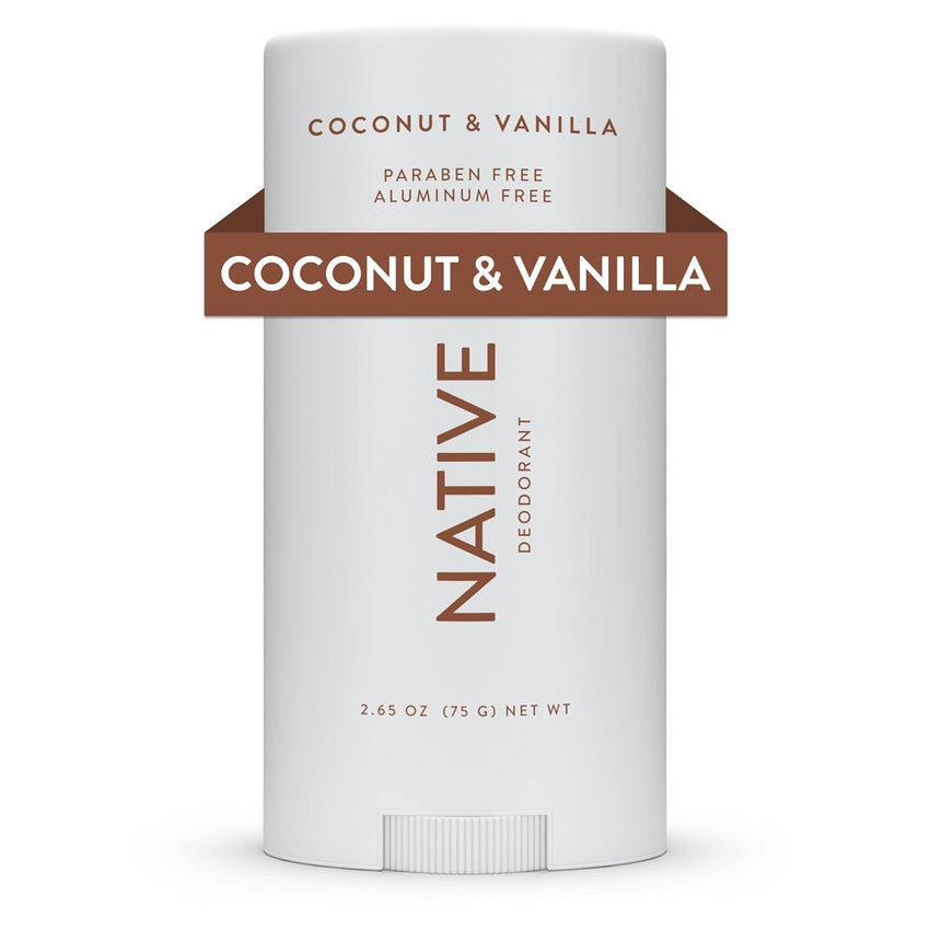 Native Deodorant Contains Naturally Derived Ingredients, 72 Hour Odor Control | Deodorant for Women and Men, Aluminum Free with Baking Soda, Coconut Oil and Shea Butter | Coconut & Vanilla - 7DAY'S