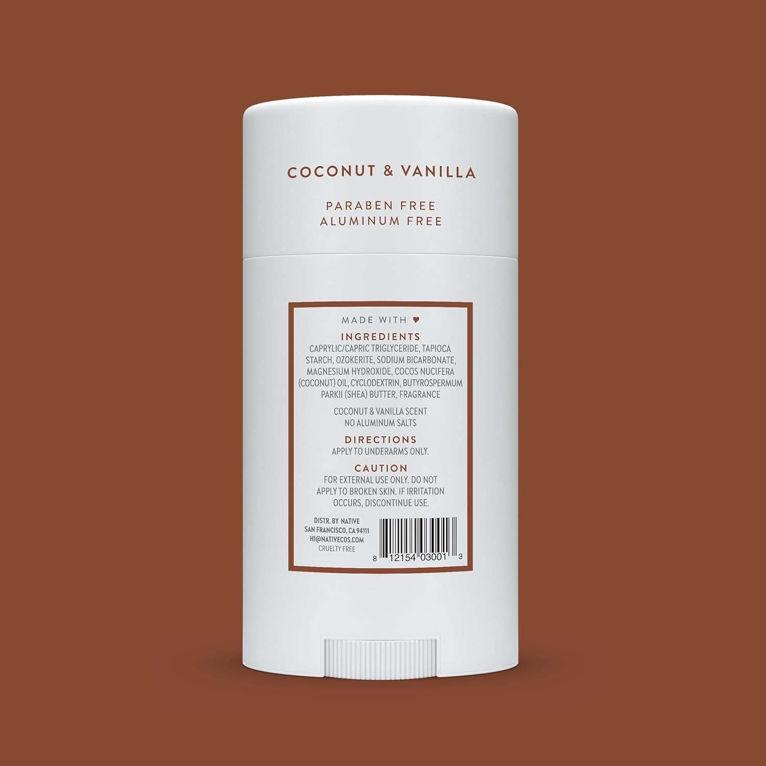 Native Deodorant Contains Naturally Derived Ingredients, 72 Hour Odor Control | Deodorant for Women and Men, Aluminum Free with Baking Soda, Coconut Oil and Shea Butter | Coconut & Vanilla - 7DAY'S
