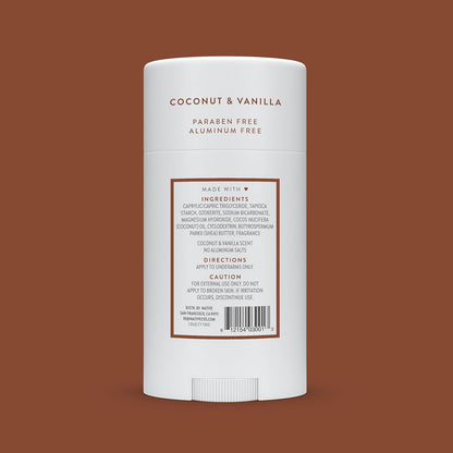 Native Deodorant Contains Naturally Derived Ingredients, 72 Hour Odor Control | Deodorant for Women and Men, Aluminum Free with Baking Soda, Coconut Oil and Shea Butter | Coconut & Vanilla - 7DAY'S