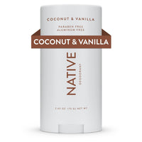 Native Deodorant Contains Naturally Derived Ingredients, 72 Hour Odor Control | Deodorant for Women and Men, Aluminum Free with Baking Soda, Coconut Oil and Shea Butter | Coconut & Vanilla - 7DAY'S