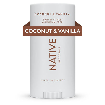 Native Deodorant Contains Naturally Derived Ingredients, 72 Hour Odor Control | Deodorant for Women and Men, Aluminum Free with Baking Soda, Coconut Oil and Shea Butter | Coconut & Vanilla - 7DAY'S
