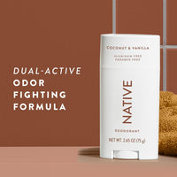 Native Deodorant Contains Naturally Derived Ingredients, 72 Hour Odor Control | Deodorant for Women and Men, Aluminum Free with Baking Soda, Coconut Oil and Shea Butter | Coconut & Vanilla - 7DAY'S