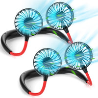 Neck Fan Portable Rechargeable: Personal Cooling Wearable Fan Around your Neck that Blow Cold Air for Men Women - Usb Should Fan Battery Operated for Travel and Outdoor Sports - 7DAY'S