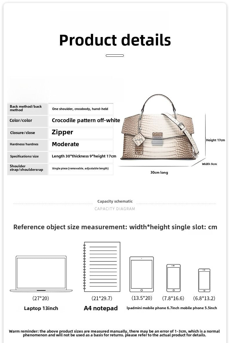 New advanced texture handheld messenger bag cross - border hot models women's bags new products - 7DAY'S