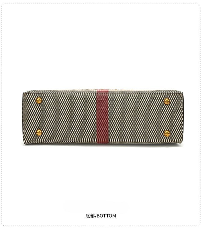 New advanced texture plaid handbag live hot models of fashion women's bags simple versatile new tide - 7DAY'S