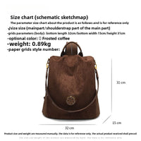 New brown shoulder bag simple hundred models women's travel backpack cross - border hot models women's bags - 7DAY'S