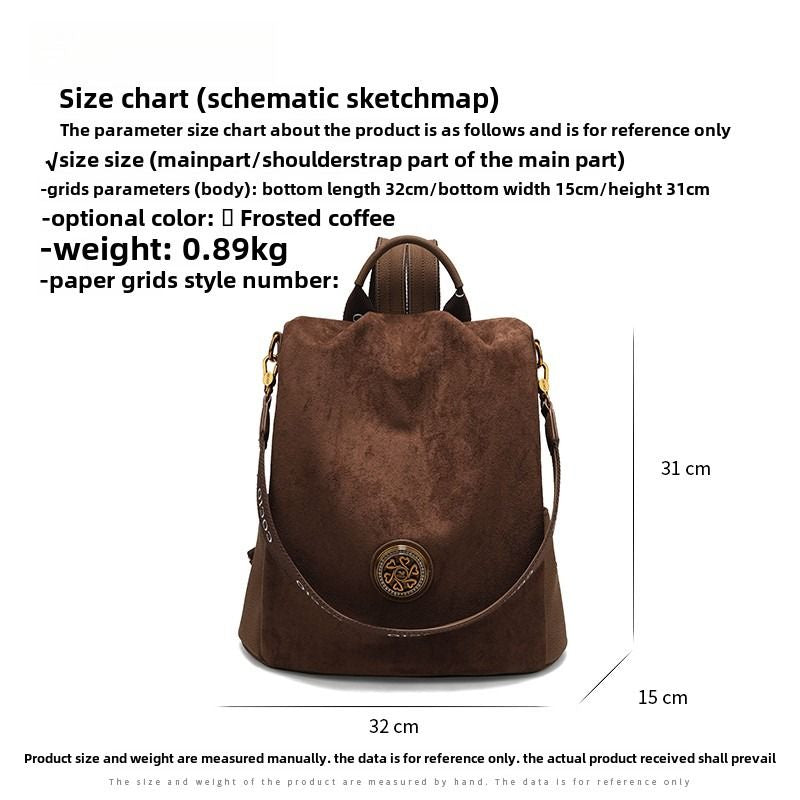 New brown shoulder bag simple hundred models women's travel backpack cross - border hot models women's bags - 7DAY'S