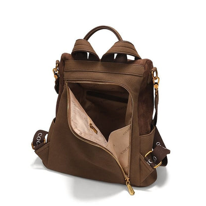 New brown shoulder bag simple hundred models women's travel backpack cross - border hot models women's bags - 7DAY'S