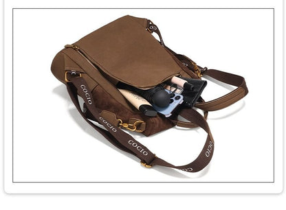 New brown shoulder bag simple hundred models women's travel backpack cross - border hot models women's bags - 7DAY'S