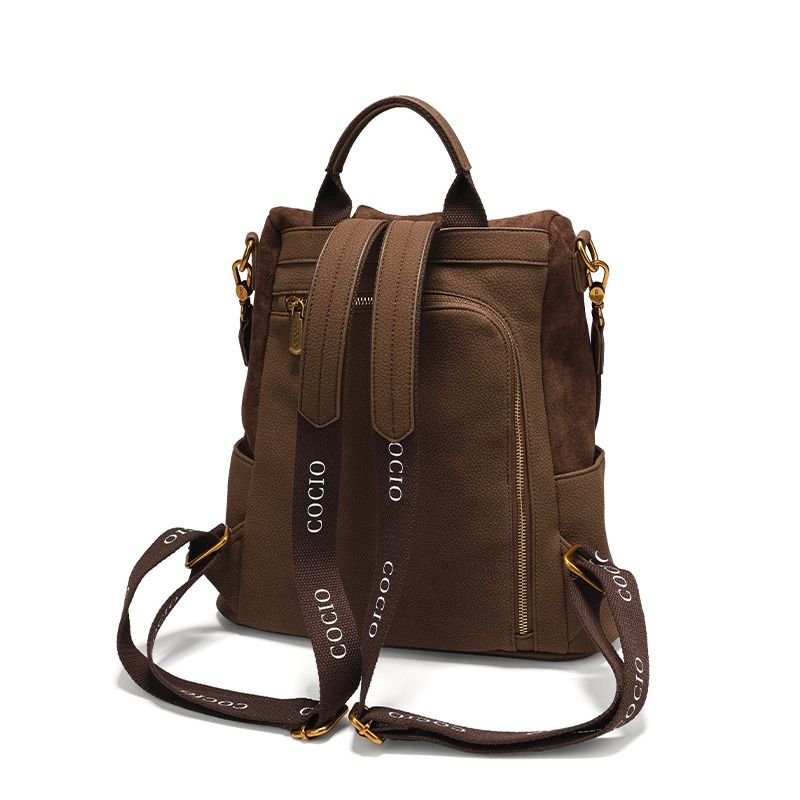 New brown shoulder bag simple hundred models women's travel backpack cross - border hot models women's bags - 7DAY'S