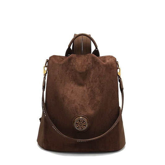 New brown shoulder bag simple hundred models women's travel backpack cross - border hot models women's bags - 7DAY'S