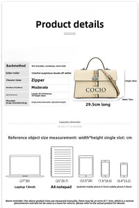 New colorful white series handbag messenger bag niche design models shoulder handbag cross - border hot models - 7DAY'S