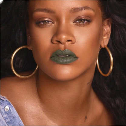New Fenty Beauty Mattemoiselle Plush Matte Lipstick! 14 Colors! All Day Color Intensity Weightless Matte Finish! For Lips That Look Fuller With Every Stroke! (Midnight Wasabi (Wicked Green)) - 7DAY'S
