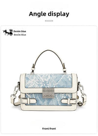 New glacier blue pillow bag this year's popular models of large - capacity fashion leisure women's bags - 7DAY'S
