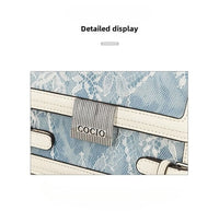 New glacier blue pillow bag this year's popular models of large - capacity fashion leisure women's bags - 7DAY'S