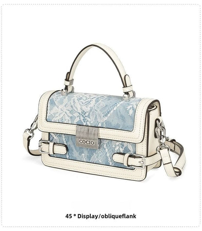 New glacier blue pillow bag this year's popular models of large - capacity fashion leisure women's bags - 7DAY'S