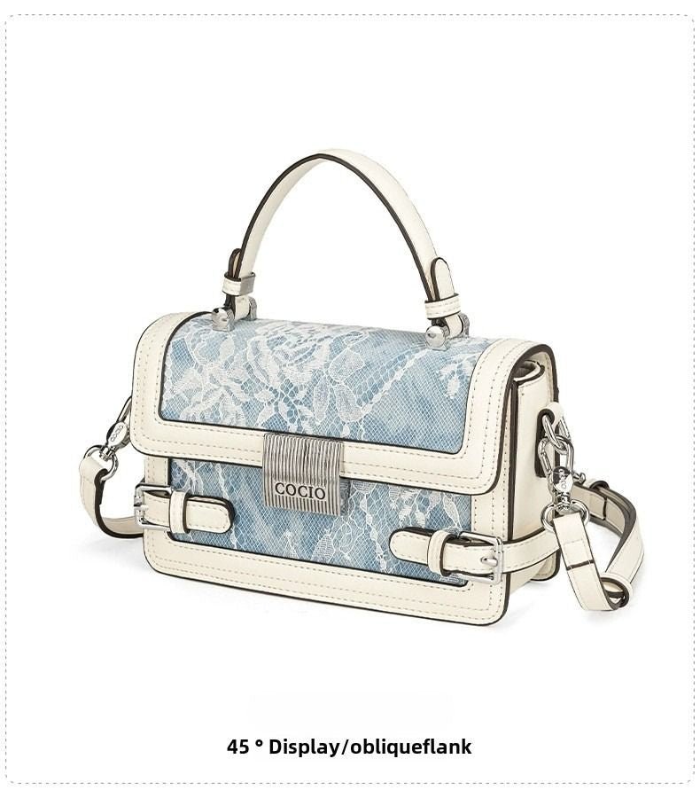New glacier blue pillow bag this year's popular models of large - capacity fashion leisure women's bags - 7DAY'S