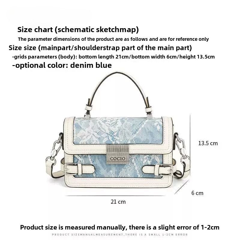 New glacier blue pillow bag this year's popular models of large - capacity fashion leisure women's bags - 7DAY'S
