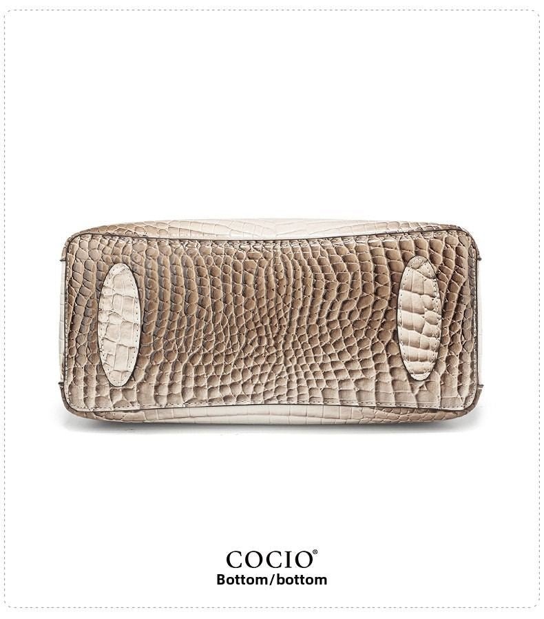 New Himalayan White Handbag Premium Texture Crocodile Cross Border Women's Bag Multi Compartment Women's Bag - 7DAY'S