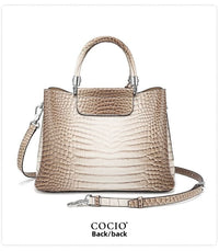 New Himalayan White Handbag Premium Texture Crocodile Cross Border Women's Bag Multi Compartment Women's Bag - 7DAY'S