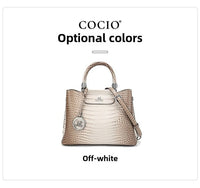 New Himalayan White Handbag Premium Texture Crocodile Cross Border Women's Bag Multi Compartment Women's Bag - 7DAY'S