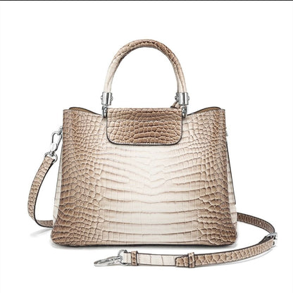 New Himalayan White Handbag Premium Texture Crocodile Cross Border Women's Bag Multi Compartment Women's Bag - 7DAY'S