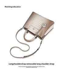 New Himalayan White Handbag Premium Texture Crocodile Cross Border Women's Bag Multi Compartment Women's Bag - 7DAY'S