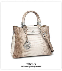 New Himalayan White Handbag Premium Texture Crocodile Cross Border Women's Bag Multi Compartment Women's Bag - 7DAY'S
