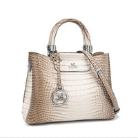 New Himalayan White Handbag Premium Texture Crocodile Cross Border Women's Bag Multi Compartment Women's Bag - 7DAY'S