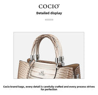 New Himalayan White Handbag Premium Texture Crocodile Cross Border Women's Bag Multi Compartment Women's Bag - 7DAY'S