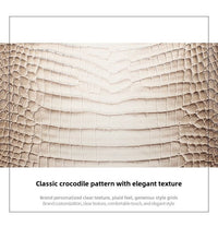 New Himalayan White Handbag Premium Texture Crocodile Cross Border Women's Bag Multi Compartment Women's Bag - 7DAY'S