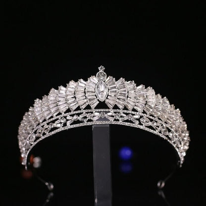 New Japanese And Korean Wedding Rhinestone Alloy Knot Wedding Crown - 7DAY'S