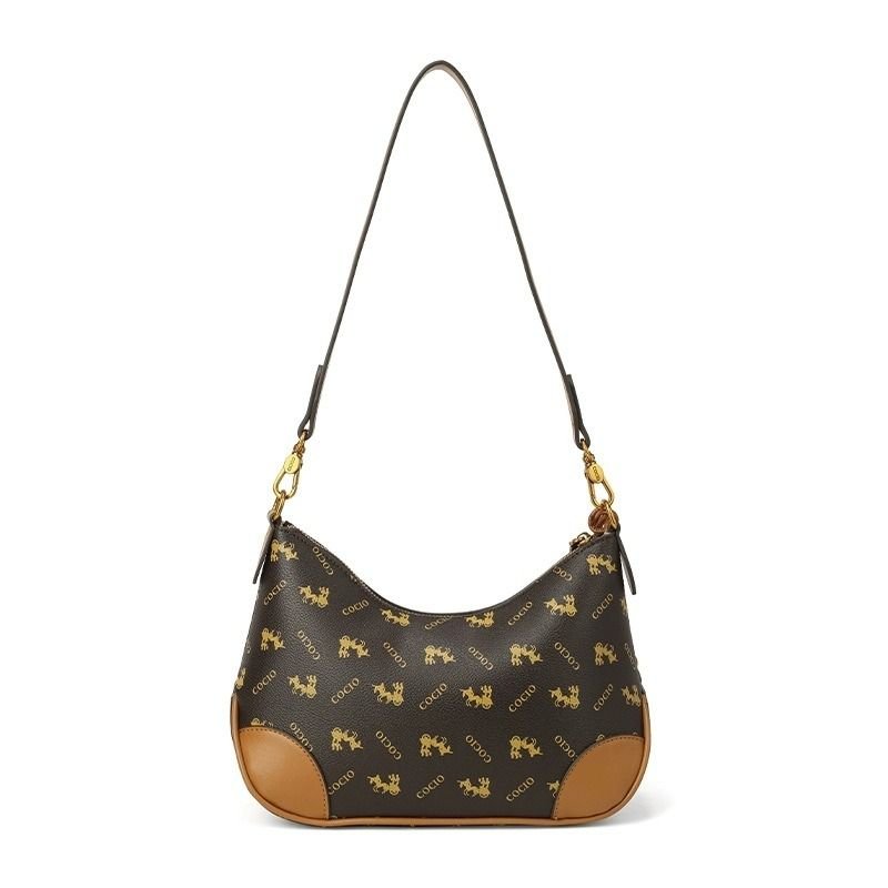 New letters printed series of shoulder armpit bag simple versatile crescent moon bag hot models of women's bags - 7DAY'S