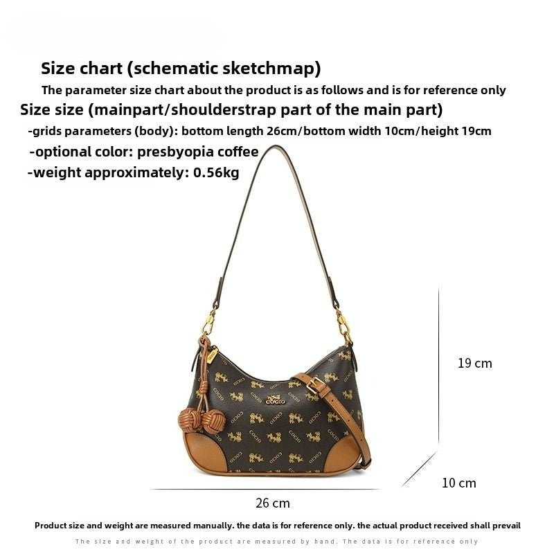 New letters printed series of shoulder armpit bag simple versatile crescent moon bag hot models of women's bags - 7DAY'S