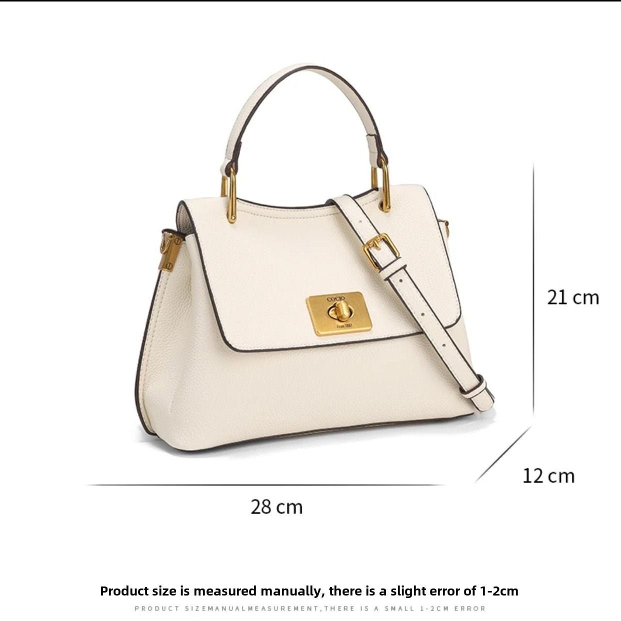 New lock buckle handheld Tote Tote female large capacity casual fashion big bag versatile shoulder crossbody - 7DAY'S