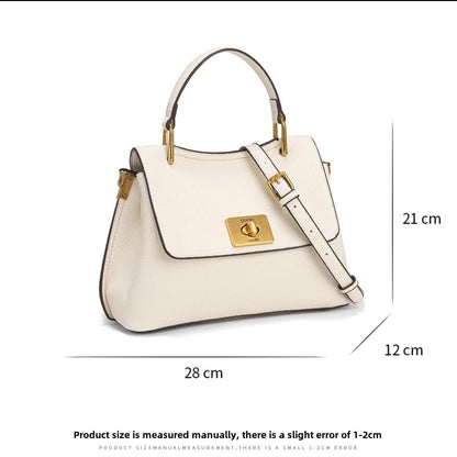 New lock buckle handheld Tote Tote female large capacity casual fashion big bag versatile shoulder crossbody - 7DAY'S
