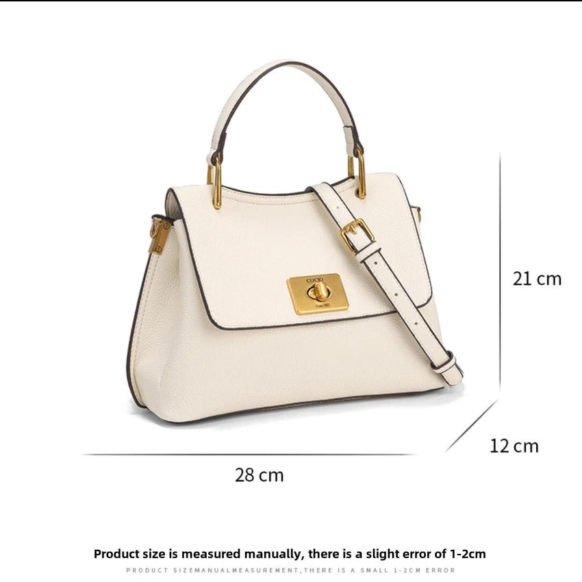 New lock buckle handheld Tote Tote female large capacity casual fashion big bag versatile shoulder crossbody - 7DAY'S