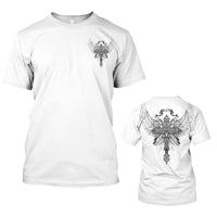 New Men's T-Shirts Interesting Angel Wings 3D Printed Casual Short - Sleeved T-Shirts - 7DAY'S