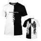 New Men's T-Shirts Interesting Angel Wings 3D Printed Casual Short - Sleeved T-Shirts - 7DAY'S
