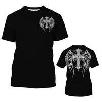 New Men's T-Shirts Interesting Angel Wings 3D Printed Casual Short - Sleeved T-Shirts - 7DAY'S